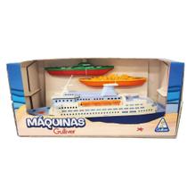 Navio Transatlântico 2 Barcos Frota Naval Máquinas Gulliver