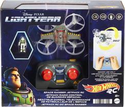 Navio voador de controle remoto Hot Wheels RC Space Ranger Jetpack e boneco Buzz Lightyear