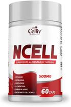 NCELL (Psyllium, Espirulina, Café Verde, L-Carnitina, Laranja Moro e Cromo) 60 Caps Celliv
