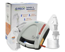 Nebulizador e Inalador Adulto e Infantil G-tech Prata Bivolt Nebulizador e Inalador Adulto e Infantil G-tech Prata Bivolt
