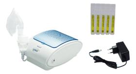 Nebulizador E Inalador Com Tomada Bivolt Superflow Desk Dc1 G-tech +5 Ampolas De Soro Fisiólogico