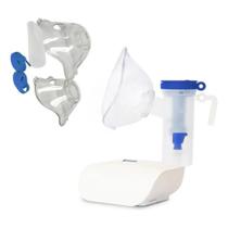 Nebulizador Inalador Infantil e Adulto Portátil Silencioso 2 Máscaras Ar Comprimido Dellamed