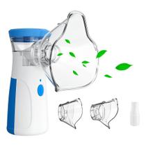 Nebulizador Portátil de Mão Recarga USB Tratamento Eficaz De Asma Bronquite