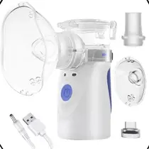 Nebulizador Silencioso Sem Fio Portátil Ultrassônico Compacto e Original Nebulizador Silencioso Sem Fio Portátil Ultrassônico Compacto e Original
