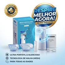 Nebulizador Ultrassônico Portátil com Névoa Silenciosa e Ajustável para Adultos e Crianças LM Nebulizador Ultrassônico Portátil com Névoa Silenciosa e Ajustável para Adultos e Crianças LM