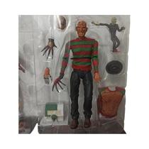 NECA Freddy Krueger Action Figure Colecionável Modelo Brinquedo Halloween Horror Presentes de Natal
