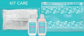 Necessaire 7 máscaras + 1 alcool em gel + 1 sab liqui - care Necessaire 7 máscaras + 1 alcool em gel + 1 sab liqui - care