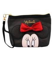 Necessaire Assinatura Rosto Minnie Laço 14x5x21cm - Disney