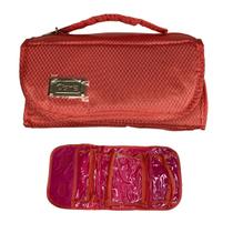 Necessaire Básica Rubys Com Detalhe Dourado SALMAO - Ruby's