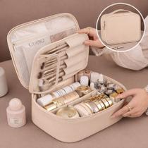 Necessaire Bolsa Maquiagem Com Divisórias Viagem Grande Organizador Cosméticos Impermeável Necessaire Bolsa Maquiagem Com Divisórias Viagem Grande Organizador Cosméticos Impermeável
