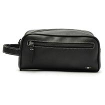 Necessaire Bolsa Masculina Reserva Parma Couro Preta Necessaire Bolsa Masculina Reserva Parma Couro Preta
