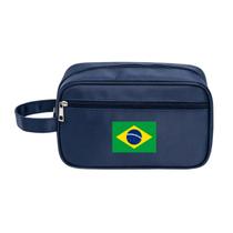 Necessaire Bolsa Nylon Impermeável Estampa Bandeiras Países Necessaire Bolsa Nylon Impermeável Estampa Bandeiras Países
