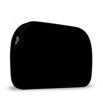 Necessaire Bolsinha Frasqueira Em Neoprene Preto Organizador Mala Viagem Porta Maquiagem