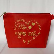 Necessaire bordada tema para Mãe