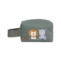 Necessaire Bordado Safari Verde Musgo - 01 Peça