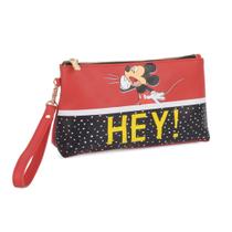 Necessaire carteira mickey luxcel nc14410mk vermelha