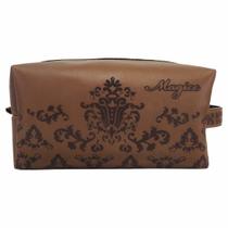 Necessaire Casual Feminina Arabescos Marrom, Magicc Necessaire Casual Feminina Arabescos Marrom, Magicc