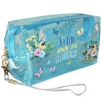 Necessaire com alça holográfica e estampa temática Mãe 18x10x7