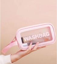 Necessaire com Alça Impermeável Washbag - Rosa P Necessaire com Alça Impermeável Washbag - Rosa P