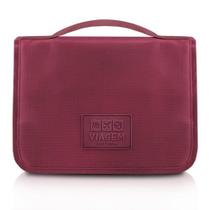Necessaire Com Gancho Para Viagem Estampa Lisa Jacki Design Vermelho Escuro Necessaire Com Gancho Para Viagem Estampa Lisa Jacki Design Vermelho Escuro