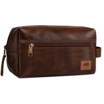 Necessaire de Couro Legítimo Masculina e Feminina Marrom Preta Viagem Mala Organização Premium Necessaire de Couro Legítimo Masculina e Feminina Marrom Preta Viagem Mala Organização Premium