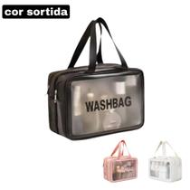 Necessaire De Maquiagem Viagem Washbag Com Alça Cor Sortida