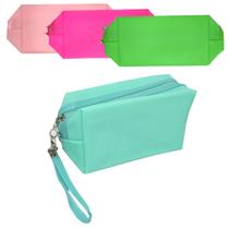 Necessaire de PVC Retangular com Alça 18x10x7cm Moda Trendy