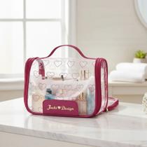 Necessaire De Viagem Jacki Design Love Cor Vinho Coração