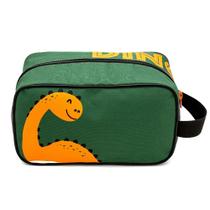 Necessaire dino verde bandeira