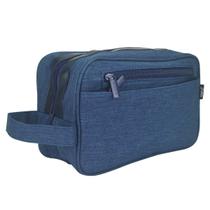 Necessaire Discreta Masculina de Poliéster Prática Azul Necessaire Discreta Masculina de Poliéster Prática Azul