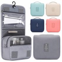 Necessaire Dobrável Com Gancho Organizadora maquiagem Viagem Academia Bolsa Cosméticos Portátil Necessaire Dobrável Com Gancho Organizadora maquiagem Viagem Academia Bolsa Cosméticos Portátil