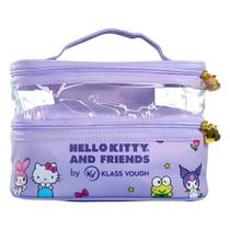 Necessaire Dupla Hello Kitty and Friends by Klass Vough Lilás Ref. KCHK-01W