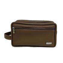 Necessaire Dupla Personalizada Cor Marrom - Coutre Bolsas