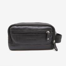 Necessaire Em Couro Preto Necessaire Em Couro Preto