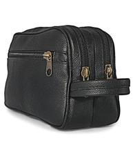 Necessaire Estojo de Couro Grande Espaçosa 5 Bolsos