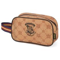 Necessaire Estojo Escolar Hogwarts Harry Potter Cor Marrom