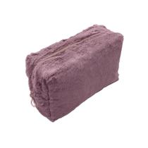 Necessaire Estojo Feminino Felpudo Maquiagem Viagem Trabalho Organizador Produtos Zíper Necessaire Estojo Feminino Felpudo Maquiagem Viagem Trabalho Organizador Produtos Zíper