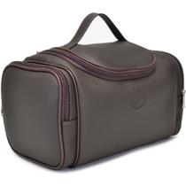 Necessaire Estojo Grande Mala Organizadora Feminina Masculina Ziper e Alça Mão