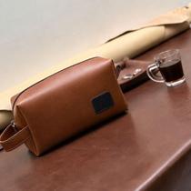 Necessaire Estojo Organizador Bolsa de Mão Couro Legítimo