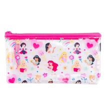 Necessaire Estojo Transparente Princesas 11.5x21cm - Disney