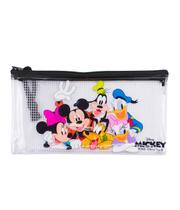 Necessaire Estojo Transparente Turma Mickey 11.5x21cm Disney