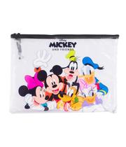 Necessaire Estojo Transparente Turma Mickey 23x32cm Disney
