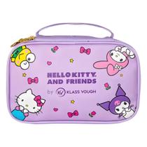 Necessaire Estruturada Hello Kitty and Friends by Klass Vough Lilás Ref. KCHK-30