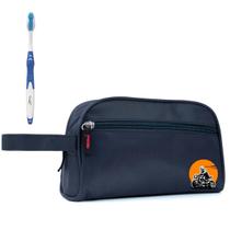 Nécessaire Executiva Nylon Impermeável Azul Estampada Nécessaire Executiva Nylon Impermeável Azul Estampada