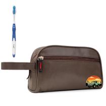 Nécessaire Executiva Nylon Impermeável Marrom Estampada Nécessaire Executiva Nylon Impermeável Marrom Estampada