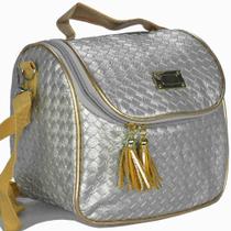 Nécessaire Feminina Bolsa Térmica Luxo Prata CBRN07998