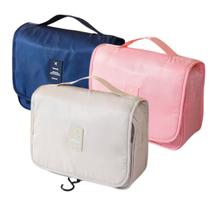 Necessaire Feminina Bolsa Viagem Compartimentos Gancho Maquiagem Higiene