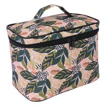 Necessaire Feminina Grande Ls Bolsas Floral Verde Necessaire Feminina Grande Ls Bolsas Floral Verde