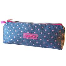 Necessaire Feminina Grande Organizador Mala Viagem Porta Maquiagem Jeans ApparatosTri