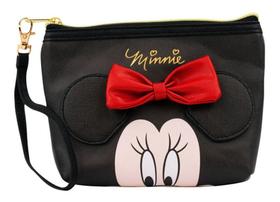 Necessaire Feminina Maquiagem Laço Minnie Mouse Disney